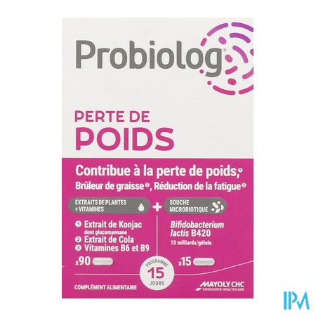 vignette PROBIOLOG PERT POIDS GELU15+90