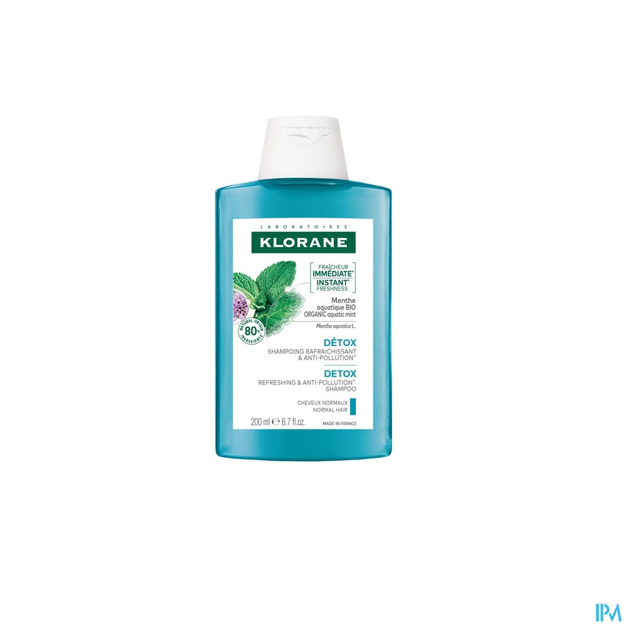 vignette KLORANE SHP DETOX MENTHE BIO 200ML
