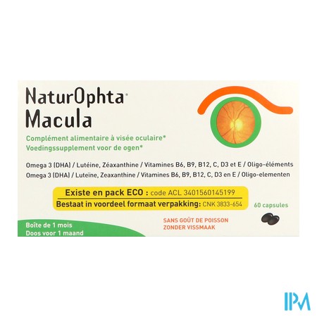 produit NATUROPHTA MACUL CAPS60