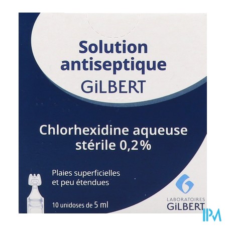 vignette CHLORHEXIDINE 0,2% GILBERT 5ML 10