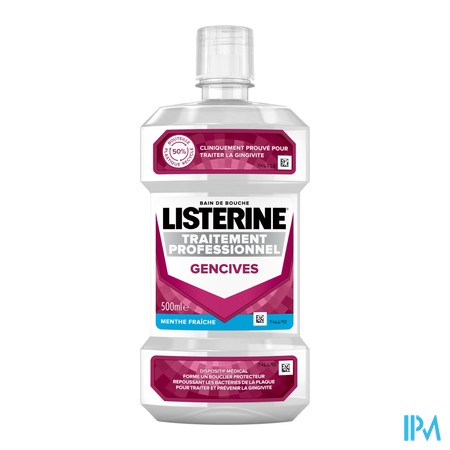 vignette LISTERINE B/BOUC PRO GENCIVE 500ML