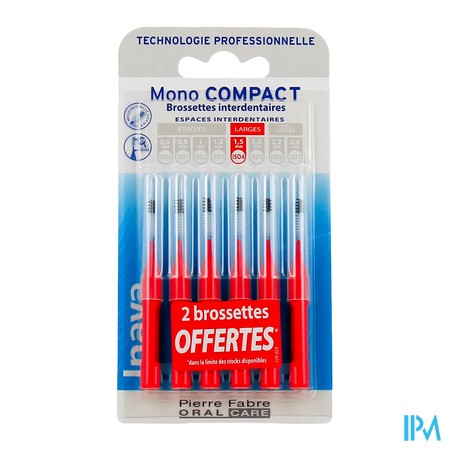 vignette INAVA BROSSETTES MONO 4+2 ROUGE
