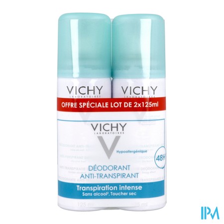 vignette VICHY DEOD A/TRANSP AERO 125ML X2