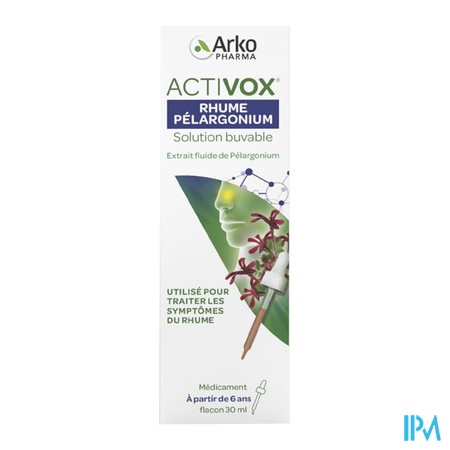 vignette ACTIVOX RHUME PELARGONIUM FL 30ML