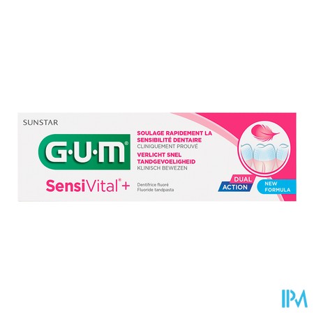vignette GUM DENT SENSIVITAL+ 75ML