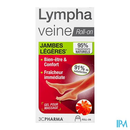 vignette 3C PHARMA LYMPHAVEINE ROLL-ON FL 50ML
