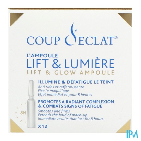 produit COUP D'ECLAT AMP LIFT ET LUMIERE 12X1ML