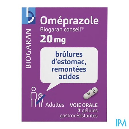 vignette OMEPRAZOLE 20MG BIOG CONS GEL 7