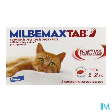 produit MILBEMAXTAB CHAT CPR 2