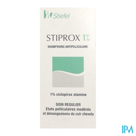 vignette STIPROX SH A/PEL REG 1% 100ML