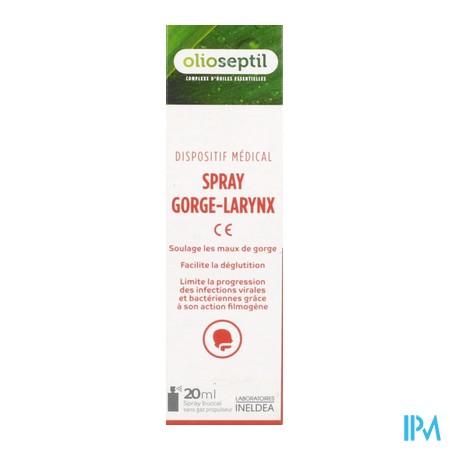 vignette OLIOSEPTIL SPRAY GORG/LARYN20ML