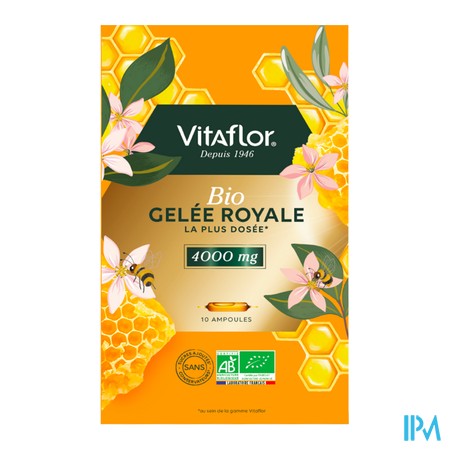vignette VITAFLOR APICULTE GELEE ROYALE BIO 4000MG