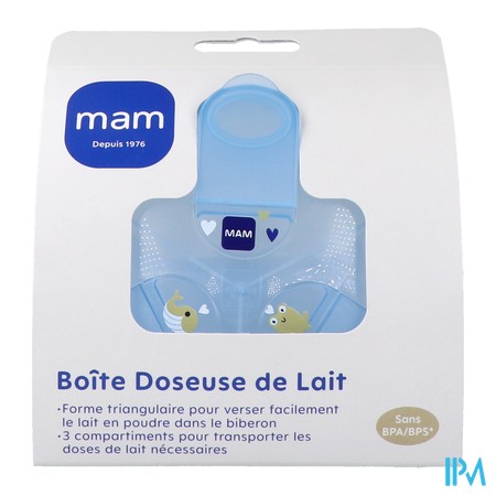 vignette BOITE DOSEUSE MAM LAIT 3 COMPARTIM