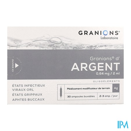 vignette GRANIONS ARGENT AMP BUV 2ML 30