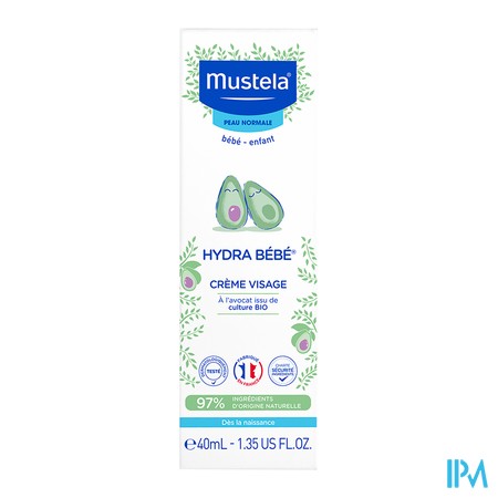 vignette MUSTELA BB HYD BEBE CR VIS PN 40ML