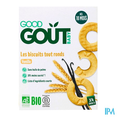 vignette GOOD GOUT BISCUITS TOUT RONDS VANILLE 80G