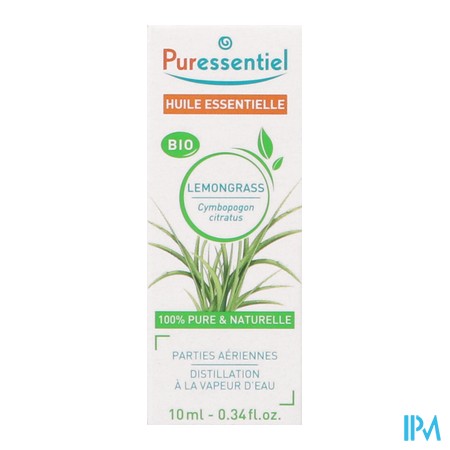 vignette PURESSENTIEL HE BIO LEMONGRAS 10ML