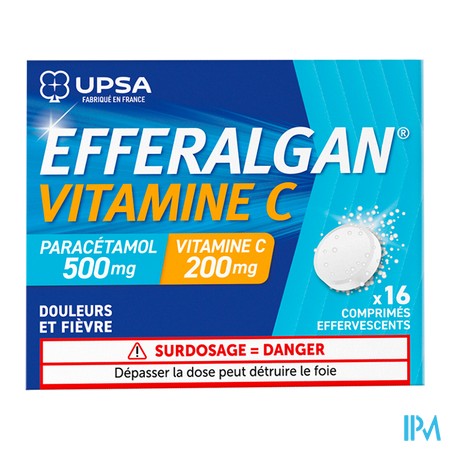vignette EFFERALGAN VIT C CPR EFFV 2X8