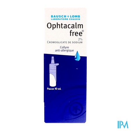 vignette OPHTACALMFREE 2% COL 10ML