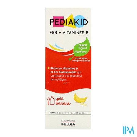vignette PEDIAKID FER+VIT B BANANE SP 125ML