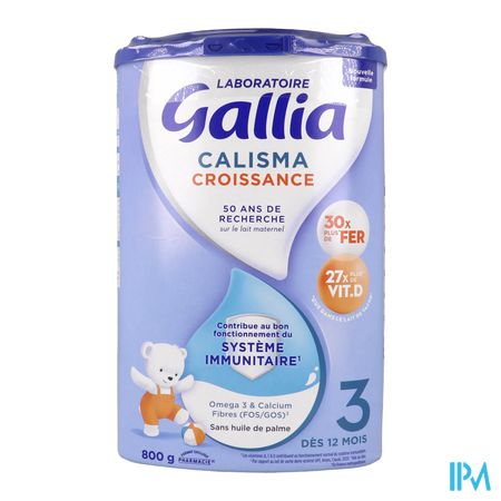 produit GALLIA CALISMA CROISS LAIT PDR800G