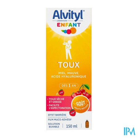 vignette ALVITYL ENFANT TOUX 150ML