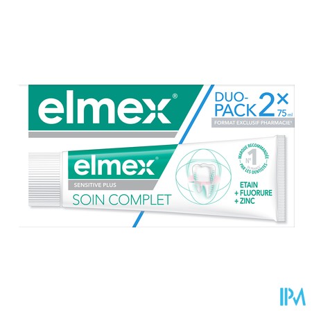 vignette ELMEX SENSITIVE COMPLET DENT 2X75ML