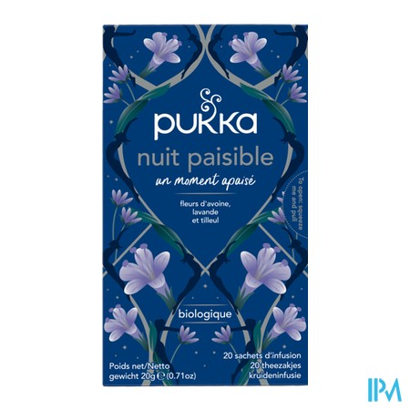 produit PUKKA INFUS NUIT PAISIBLE SACH 20
