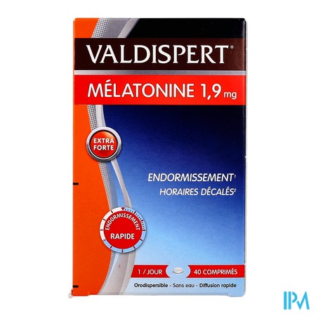 vignette VALDISPERT MELATON 1,9MG CPR ORO40
