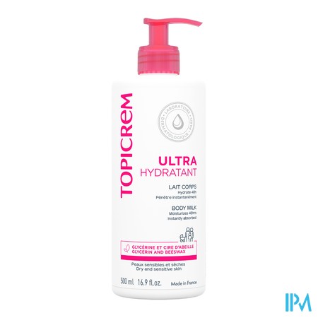 vignette TOPICREM ULT/HYDR LAIT CORP 500ML