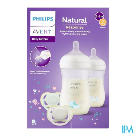 vignette AVENT COFFRET NAT RESPONSE 2 BIBS DECORS