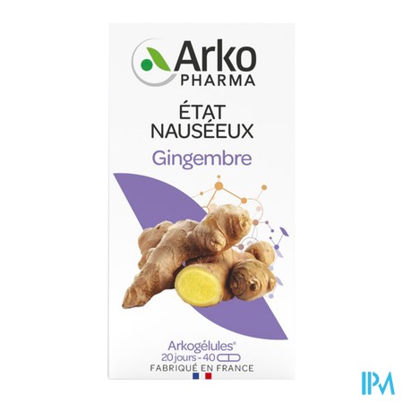 vignette ARKOGELULES GINGEMBRE 40 GEL