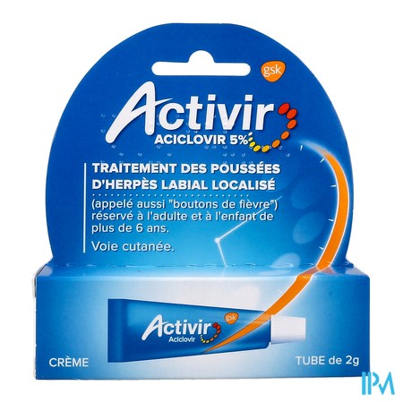 vignette ACTIVIR 5% CR TUB 2G