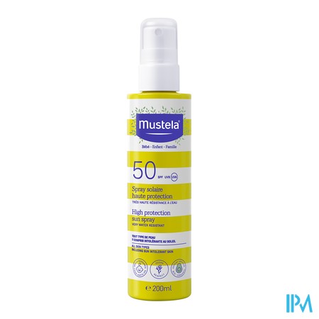 produit MUSTELA SPRAY SOLAIRE FAMILLE SPF50 200ML