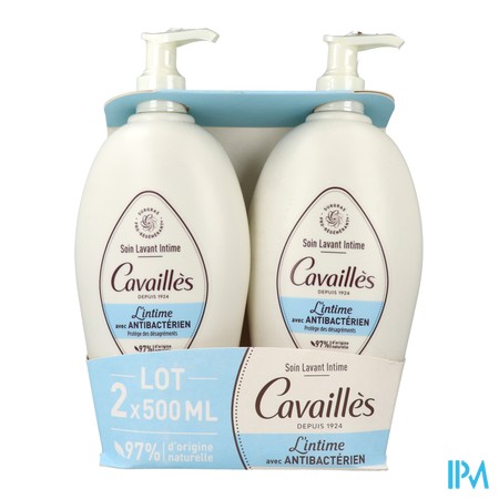 vignette ROGE-CAV SOIN LAV INT A-BACTERIEN 2X500ML