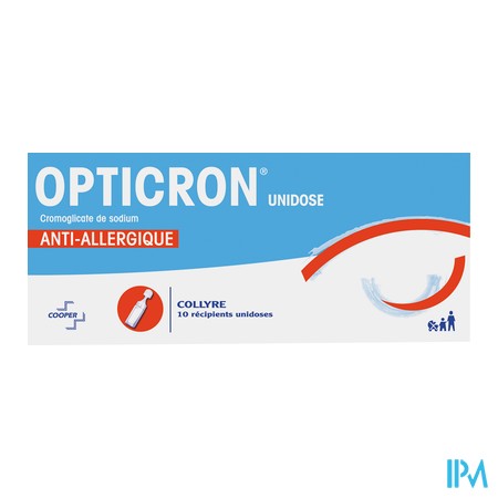 produit OPTICRON COLLY UNID  BT 10 COOPER