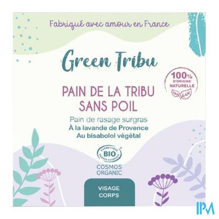 vignette GREEN TRIBU PAIN TRIBU SANS POIL 110G