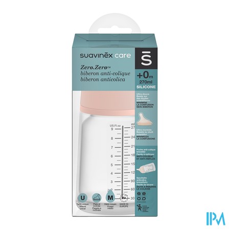 vignette SUAVINEX BIB A-COLIQ ZEROZER MOYE M 270ML