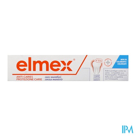 vignette ELMEX DENT SANS MENTHE TUB 75ML