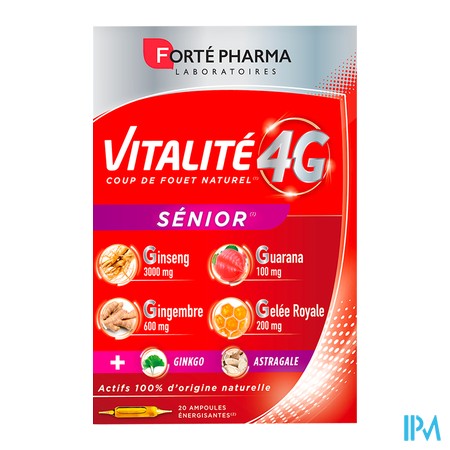 produit VITALITE 4G SENIOR 20 AMPOULES