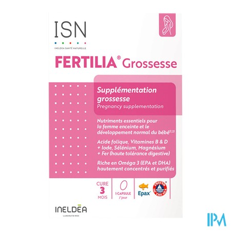 vignette ISN FERTILIA GROSSESSE CAPS 90
