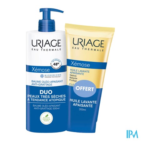 produit URIAGE XEMOSE BAUM OLEO-RELIP 500ML+HLE L