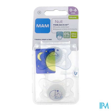 vignette SUCET MAM NUIT SILIC 2-6M X2