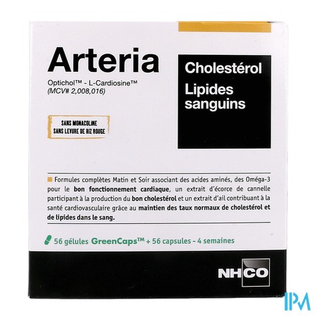 vignette NHCO ARTERIA BTE 56 GELULES