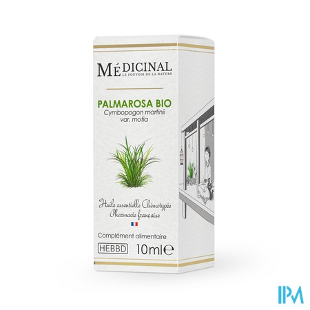 vignette MEDICINAL HE BIO PALMAROSA 10ML