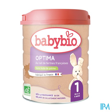 vignette BABYBIO OPTIMA 1AG LAIT PDR 900G