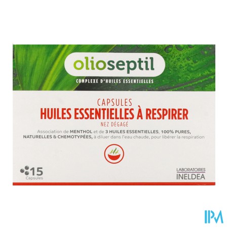 vignette OLIOSEPTIL HE RESPIRER CAPS 15