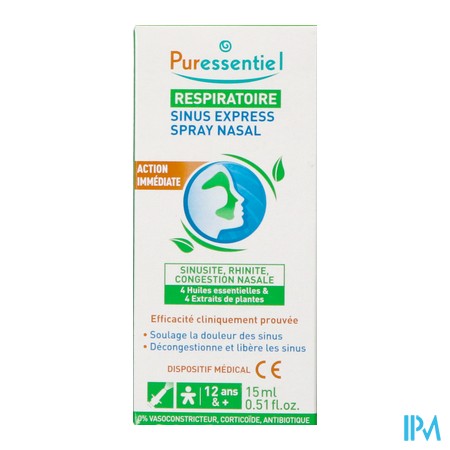 vignette PURESSENTIEL SINUS EXPRESS SPR15ML