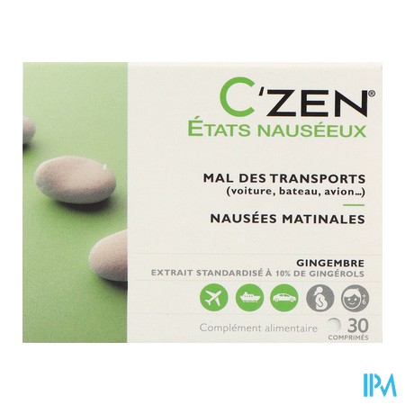 produit C'ZEN ETATS NAUSEEUX CPR 30