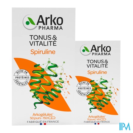 produit ARKOGELULE SPIRULINE BIO LOT GM+PM